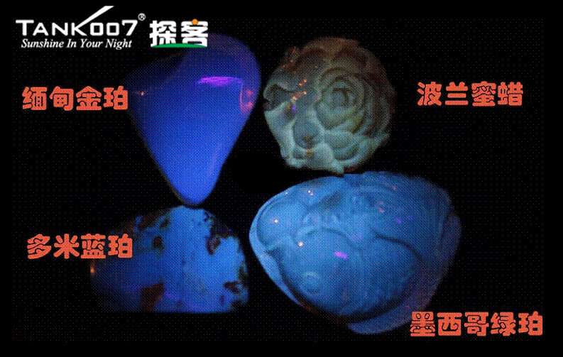 网上用紫光手电鉴定琥珀的帖子这么多，哪个是真假？